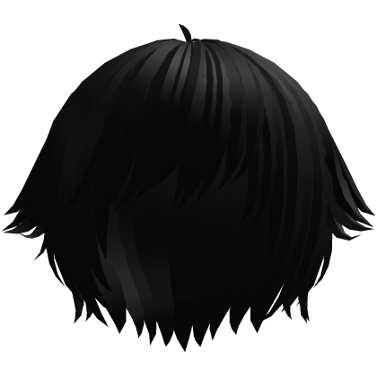 ´ཀ` emo anime catboy tufts hair in black