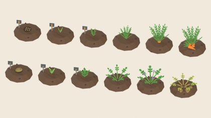 Plant Growth Stages Pack x60 Seed Sprout Harvest preview 7