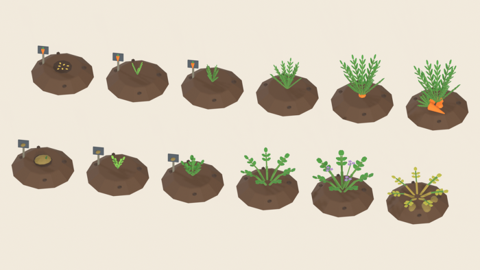 Plant Growth Stages Pack x60 Seed Sprout Harvest preview 7
