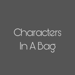 anime characters in a bag
