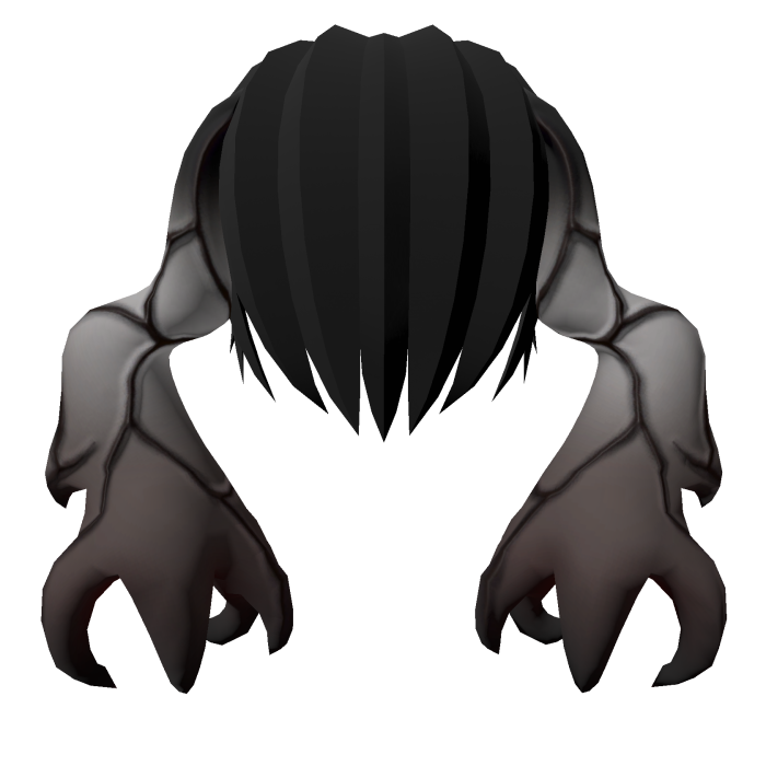 Black Hair Demonic Claws - Black Demon Hands