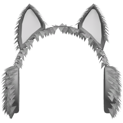 Fluffy Earmuffs with Cat Ears (Gray)