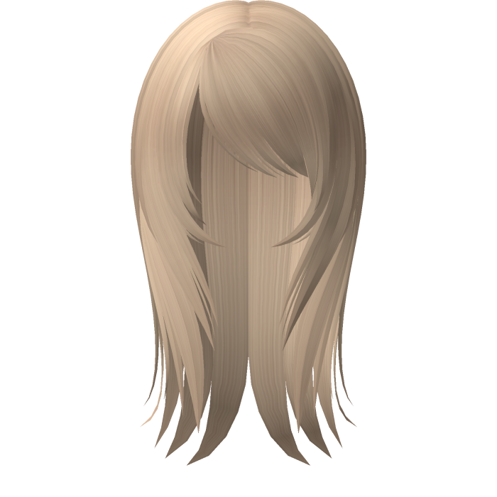 ☆ fatal emo doll messy straight hair blonde