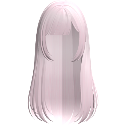 light pink long layered anime hair with bangs Roblox item
