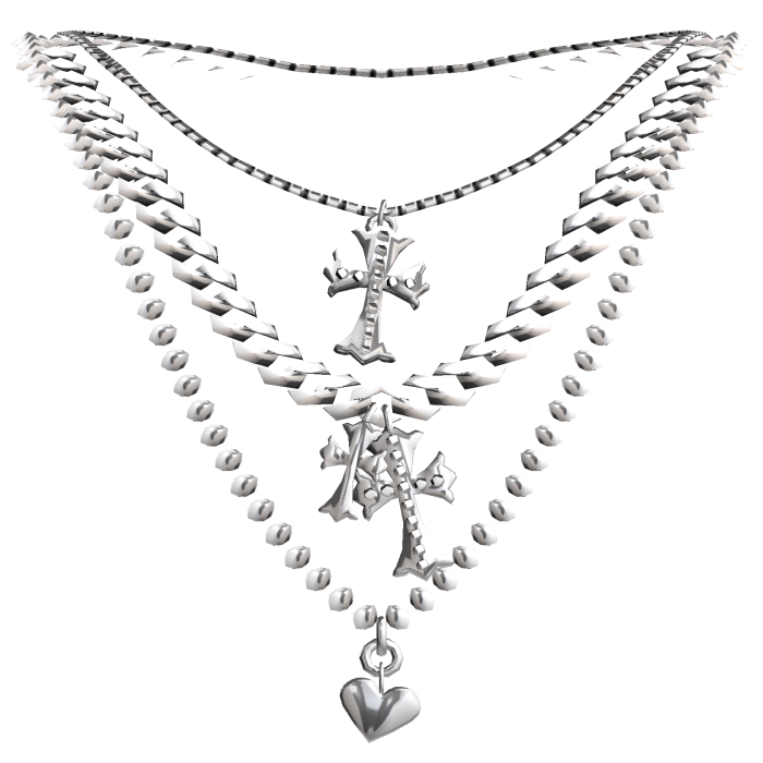 [4.0 Boy] Layered Silver Necklace