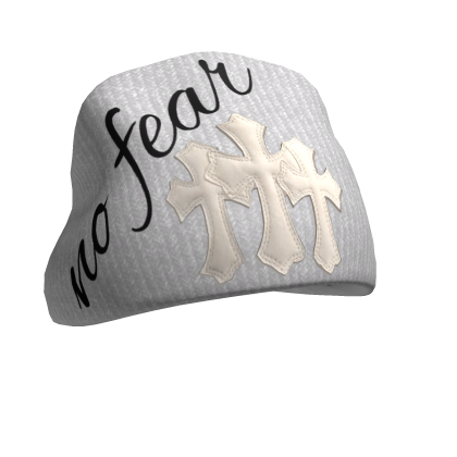 White Beanie (no fear) Roblox item