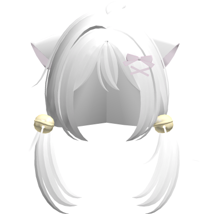 white playful nyanko cute pigtails