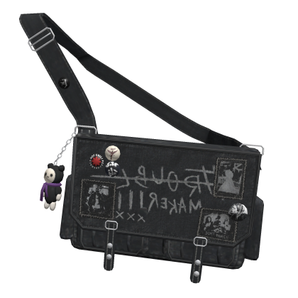 Black Bag Vkei Emo Messenger