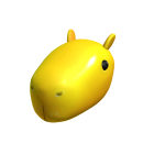 Golden Capybara Head