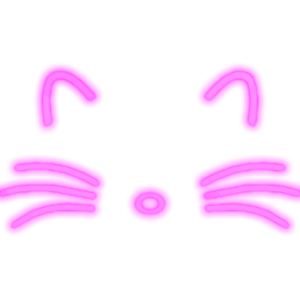 [GLOWING] Pink Cat Face
