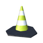 Yellow Traffic Cone Hat