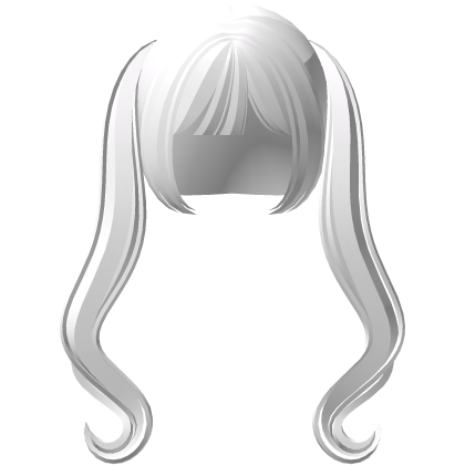sweetest princess pigtails in white Roblox item
