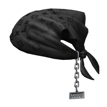 Tied LV Bandana Hat with Chain Roblox item