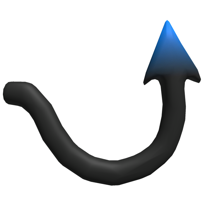 Blue Demon Tail (Gradient)