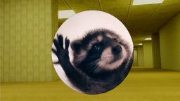 Pedro Racoon w Backrooms