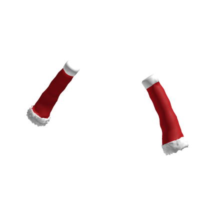 Fluffy Santa Arm Warmers