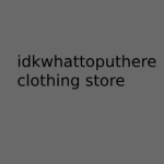 idkwhattoputhere clothing store