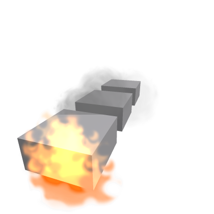 Fire smoke and balls
