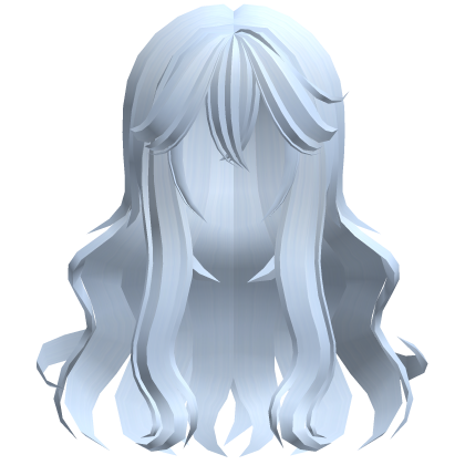 ♡ ꒰ fluffy anime blue moe wavy hair ꒱ ♡