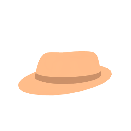Pastel Orange Neon Glow Fedora