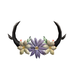Spring wreath with horns