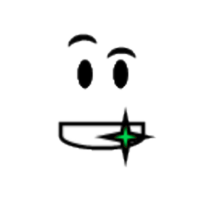 Green Shiny Teeth Roblox decal