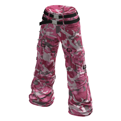 aprelle Y2k Warrior Cargo Pants Pink Camo