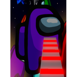 Escape purple amongus imposter obby!