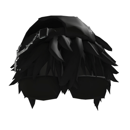 Black Messy Hair With Hat & Glasses Roblox item