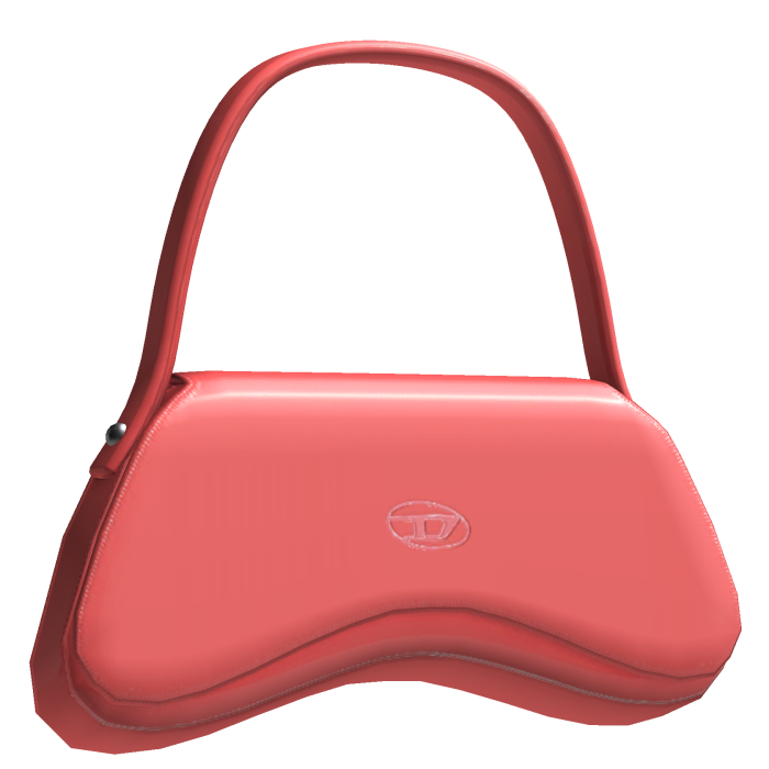 diesel baddie purse bag coral