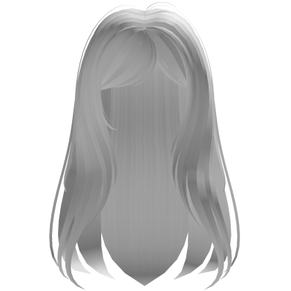 long wispy goth hair in white