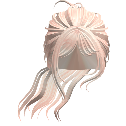 Cute Messy Windy Ponytail In  Blonde Roblox item