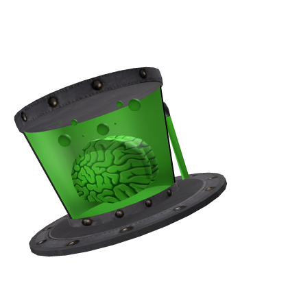 halloween brain top hat