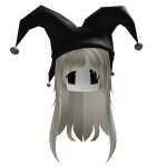 [FREE✨] Black Jester Hood Hair Blonde