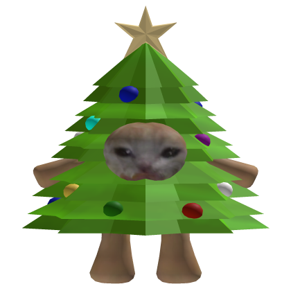 Christmas Tree Cat Shoulder Pal