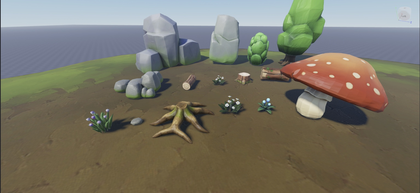 Stylized Forest Props Pack preview 3
