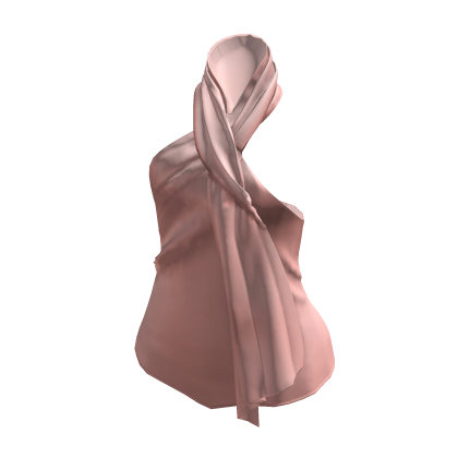 Draped Hijab Scarf Top (Dusty Pink)