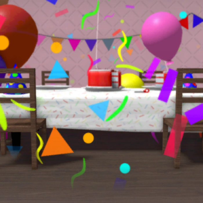 Retro Roblox Birthday Red Cake Party