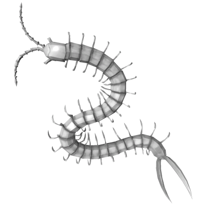 White Centipede on Your Back [PBR] Roblox item