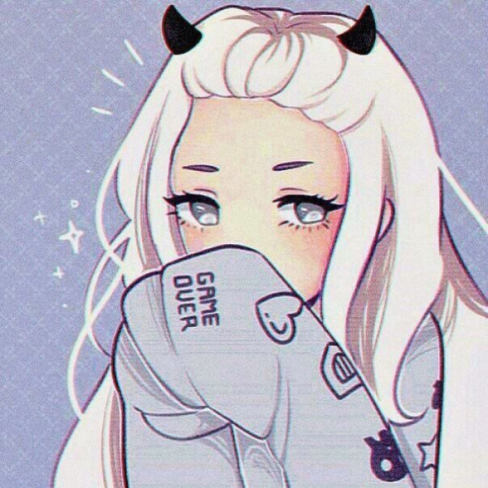 GAME OVER aesthetic Anime devil girl Roblox decal