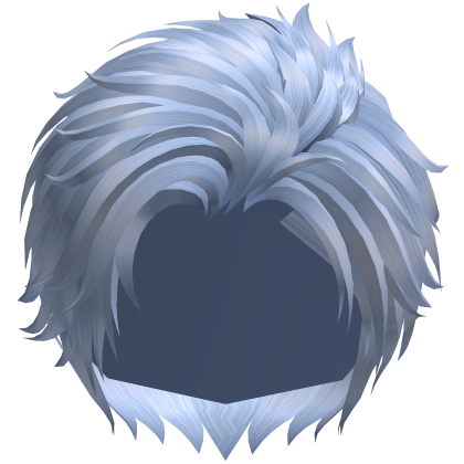 Sky Blue Side Comb Over Anime Boy Hair