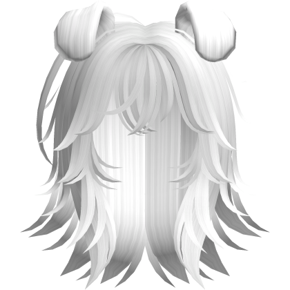 Dog Girl Hair in White Roblox item