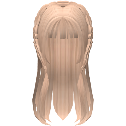 Blonde Cute Anime Hair w/ Braids Headband Roblox item