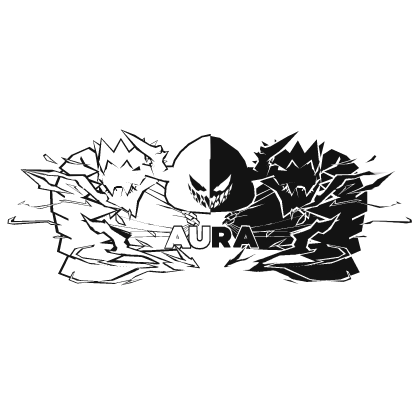 Cartoony Black&White Hood Aura Dragon Wings Combo