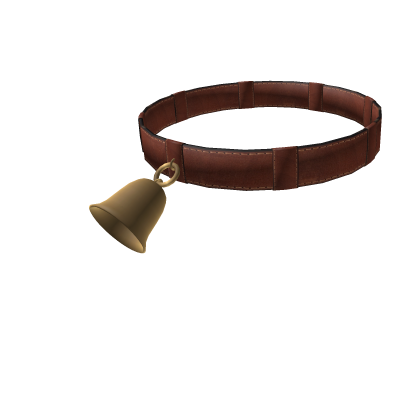 Brown Leather Cow Bell Drag Choker Roblox item