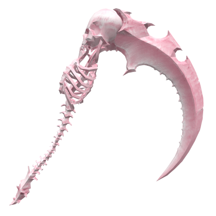 Light Pink Horror Bone Skeleton Scythe Roblox item