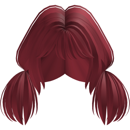 Cute Loose Low Hair (Red)