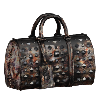 Orange Animal Studded Archive Hand Bag thumbnail