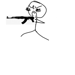 just a baseplate but everyone has a gun