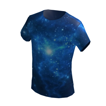 Roblox Item 📍Blue Galaxy Universe Cosmic Shirt